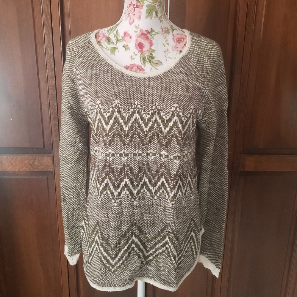 Faded Glory Green Sweater Large